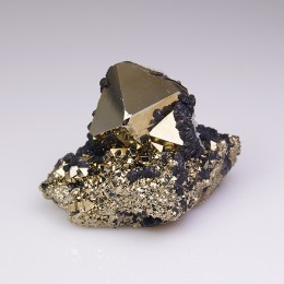 Pyrite and Sphalerite Huanzala, Peru M04737